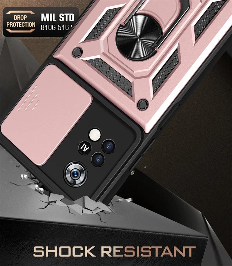 Защитный чехол-броня для объектива камеры для Pocophone Poco F6 Pro X4 X6 M6 F X M M4 C40 M3 F3 X3 NFC F4 GT 4G G Чехол-держатель для телефона
