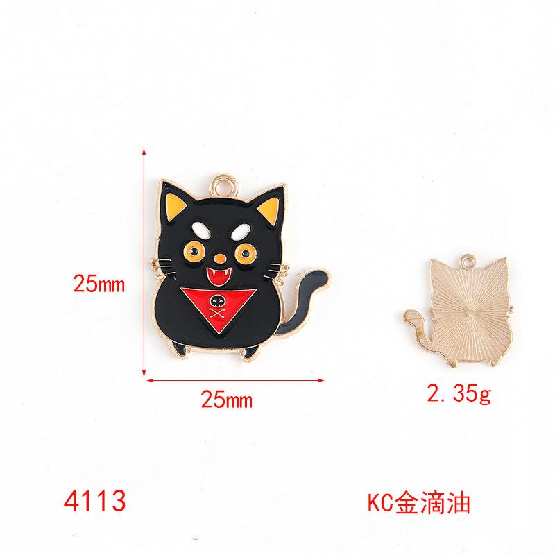 Halloween Jack O-Lantern Dark Ghost Kitten Simple Alloy Bracelet DIY Alloy Accessories Jewelry