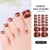 6Sheets Shimmering Glitter Toenail Stickers Colorful Toe Nail Sticker  Summer Use