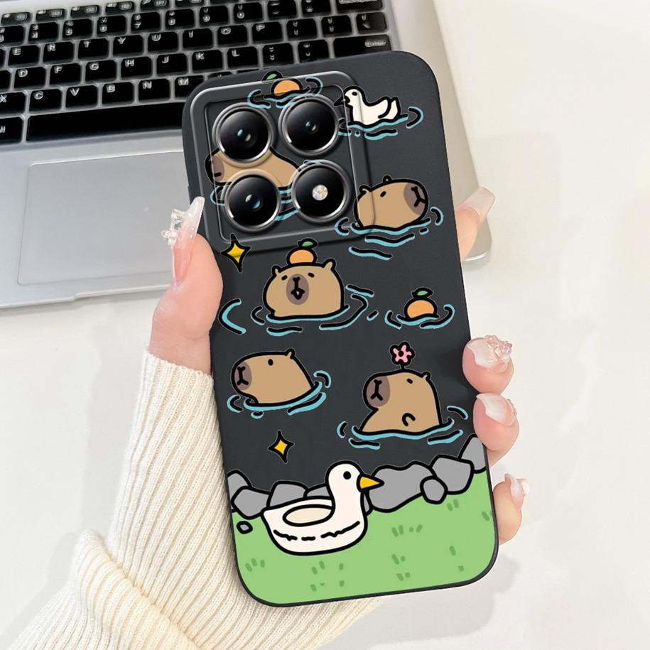 For Xiaomi 14T Pro Case For Xiaomi 14T Phone Case Cute Panda Rabbit Luxury TPU Protective Skin Cover For Xiaomi Mi 14T Pro Coque