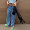 New ArrivalS Open Run Women S Summer Slim Straight Mid Blue jeanS