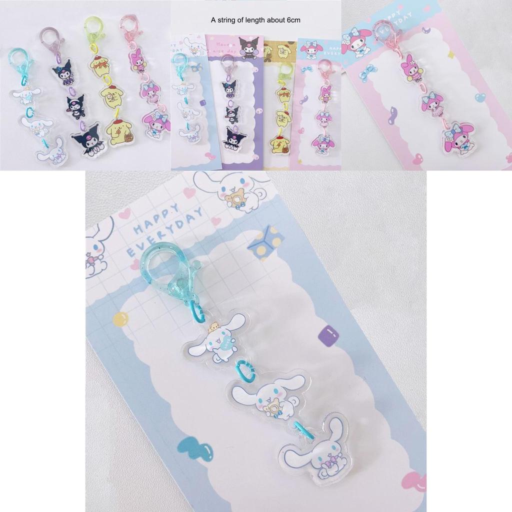 Sanrio Милый акриловый брелок Куроми Мелоди Аксессуары для сумки Подарок для девочки