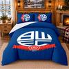 Bolton Wanderers Pattern Bedding 3Pcs Set Bed Sheet And Pillowcases For Indoor Bedroom