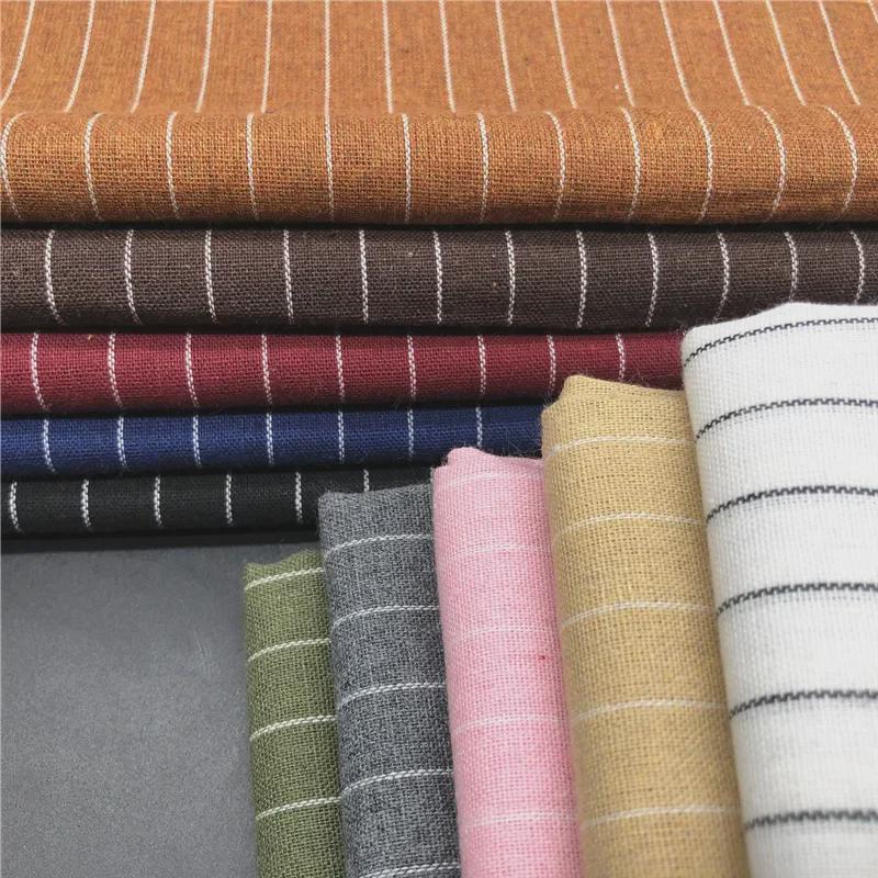 2024 Премиум пряжа окрашенная полосатая хлопковая рубашечная ткань