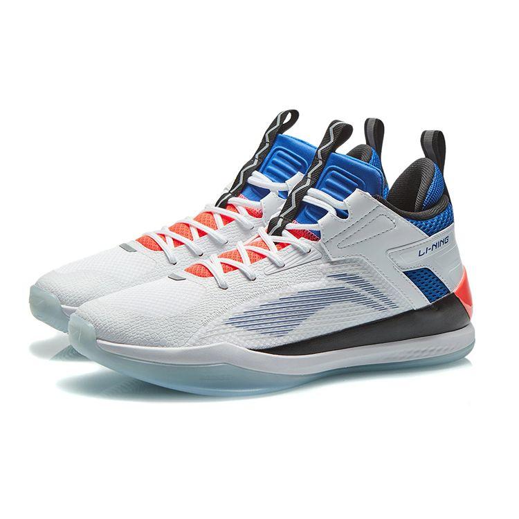 Баскетбольные кроссовки Li Ning Wade Way Strong Attack Fabric TPU Rebound Shock Absorbation, износостойкие, нескользящие, низкие, мужские, белые ABAR115-2