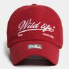PLATEAU Big Size Peach Fabric Ball Cap XL WILD LIFE CAP RED