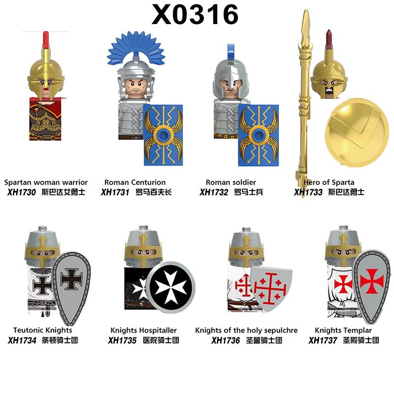 Средневековые Рыцари Серия Фигурки Строительные Блоки Воин Солдаты Стражники Львиное Сердце Больница Тевтонский Рыцарь Битва Пастор Детский Подарок