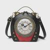 Retro PU Women's Handbag D002# - Shoulder & Crossbody with AA Battery Clock