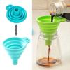 Складная воронка, силиконовая складная воронка, портативные воронки для топливного бункера, складные воронки для пива/масла, кухонные инструменты