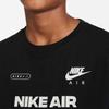 Nike Футболка с принтом для матери и круглым вырезом, повседневная, с коротким рукавом, в американском стиле, детские топы, черная, DO1813-010