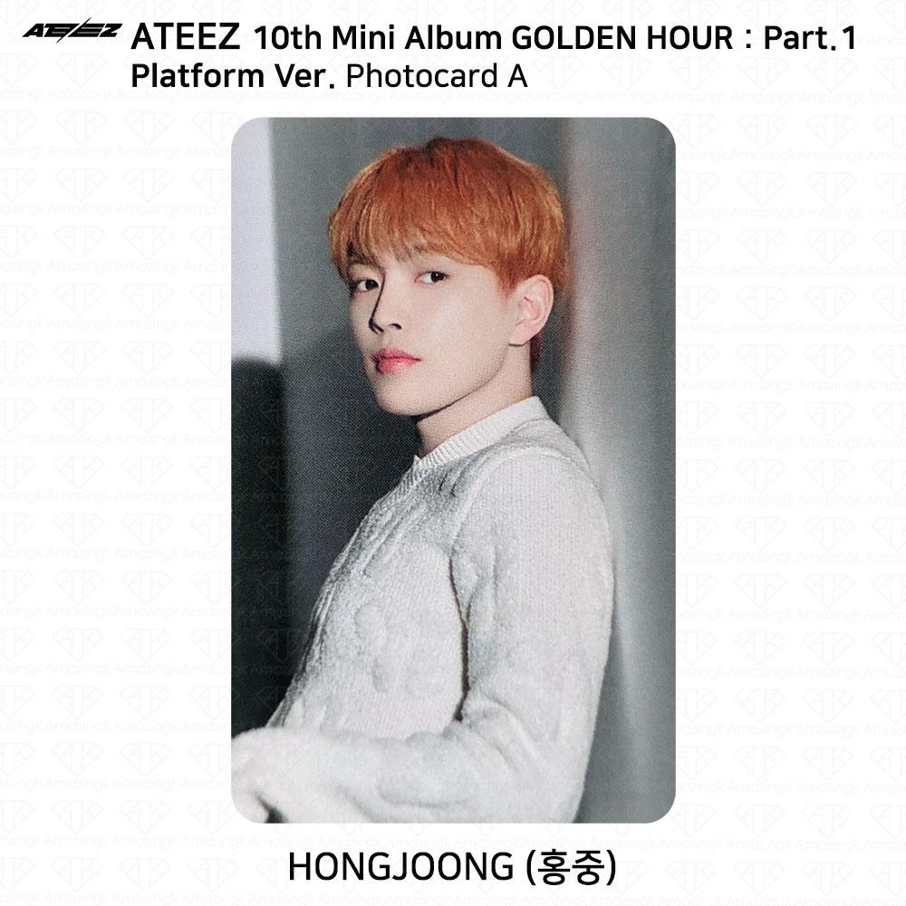 ATEEZ 10-й мини-альбом Golden Hour Part.1 Платформа Версия Мини-открытка для фотокарты KPOP