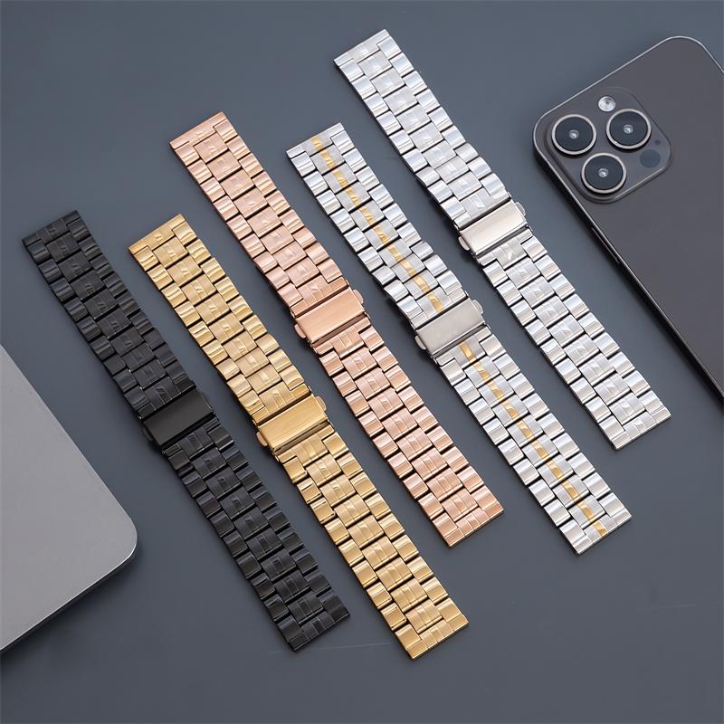 Ремешок из нержавеющей стали для Apple Watch Ultra1/2/3 49 мм Металлический браслет для iWatch 11 10 9 8 SE3 46 мм 45 мм 41 42 мм 40 мм 44 мм Бизнес-ремешок
