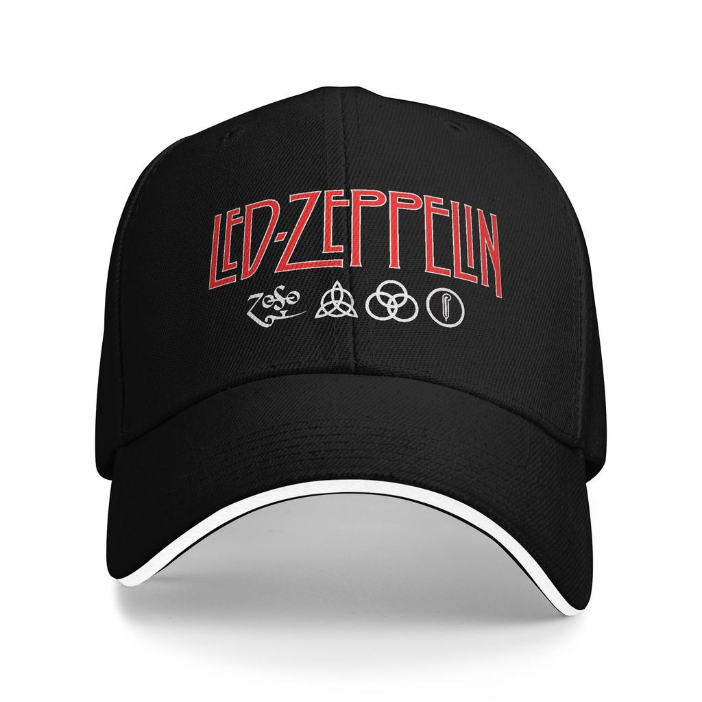 Кепка-бейсболка Led Zeppelin US Tour 1975 y2k Ретро Унисекс Подростки Тракер Кепка от солнца Для улицы Спортзал Бейсболки