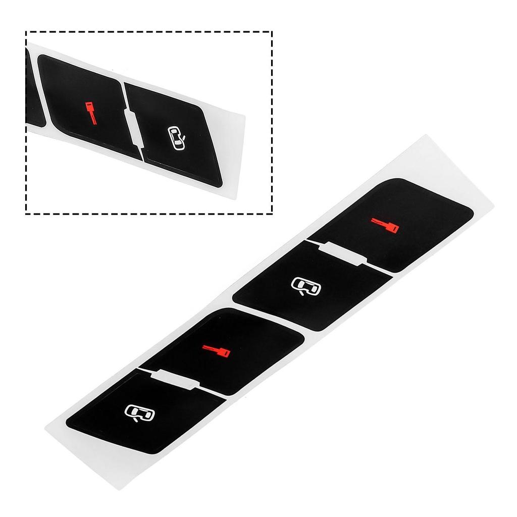 Черный накладной центральный замок наклейки декали персонажи