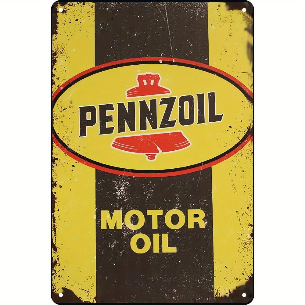 Pennzoil Vintage Metal Tin Sign -Perfect for Garage & for Man Cave Decor, Perfect for Room Decor