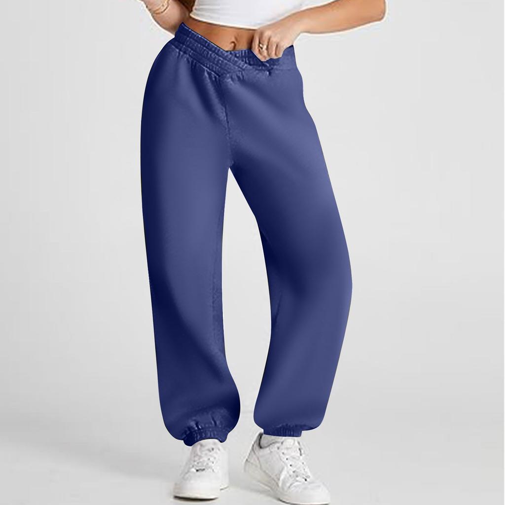 Женские повседневные модные однотонные спортивные штаны, спортивные штаны, брюки с эластичной талией и завязками на шнурке