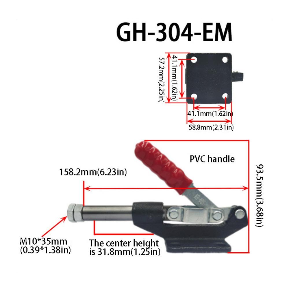 Horizontal Type Toggle Clamp 304 Stainless Steel Quick Release Clamp Woodworking Clamp Fixture