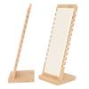 Bamboo Necklace Display Stand Professional White Necklace Bracelet Holder Organizer for Jewelry