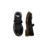 Dr. Martens Лакированная кожа Круглый носок Массивный каблук Пряжка Низкий верх Детская обувь Детская обувь Черный 15655002