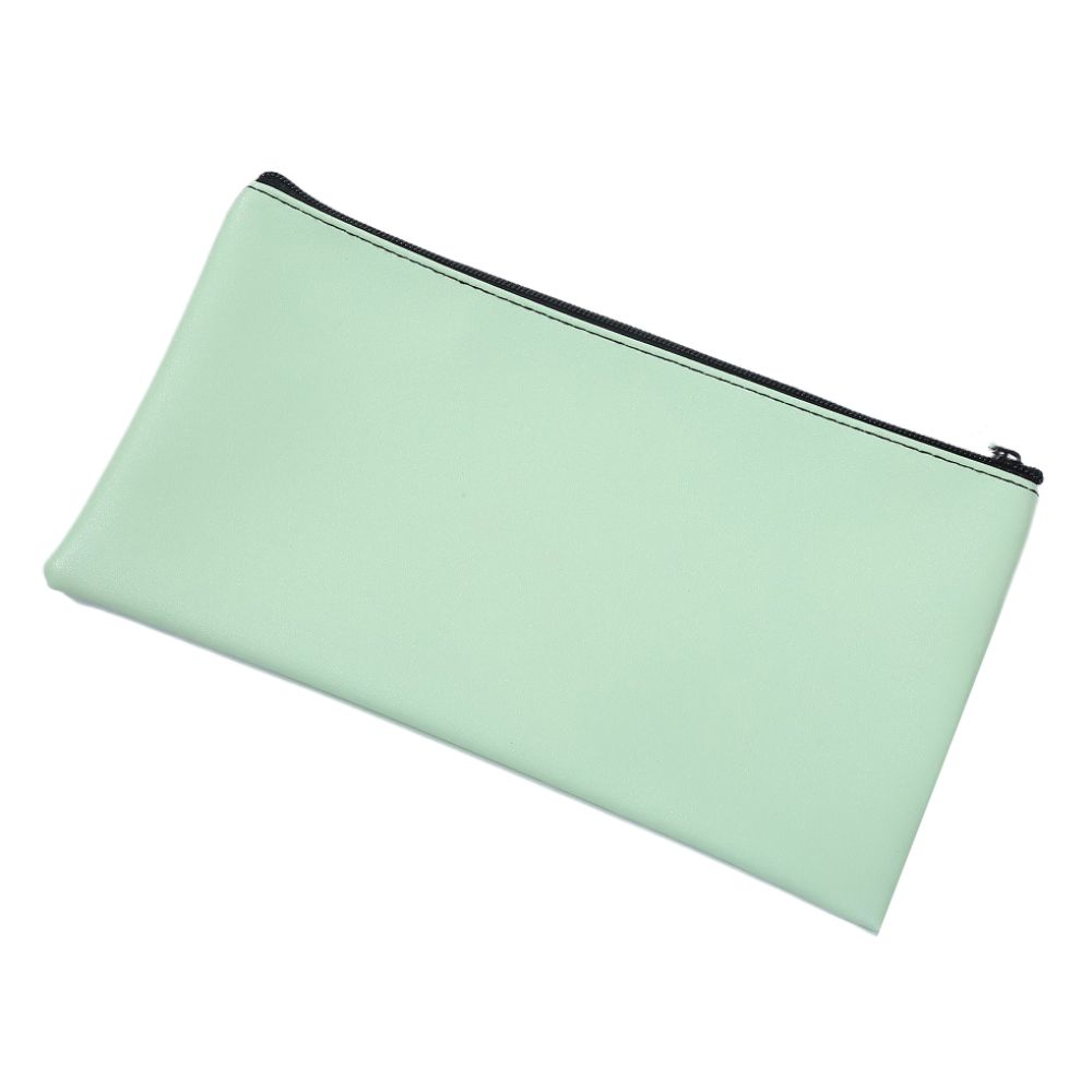 Small Compact Pu Bill Bag PU Leather Money Pouch Wallet Cash Deposit Bag Utility Pouch
