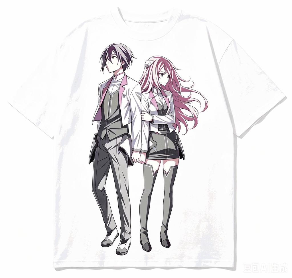 The Asterisk War Cotton T shirt New Model shirt personality Clothes Year round clothing Short R
