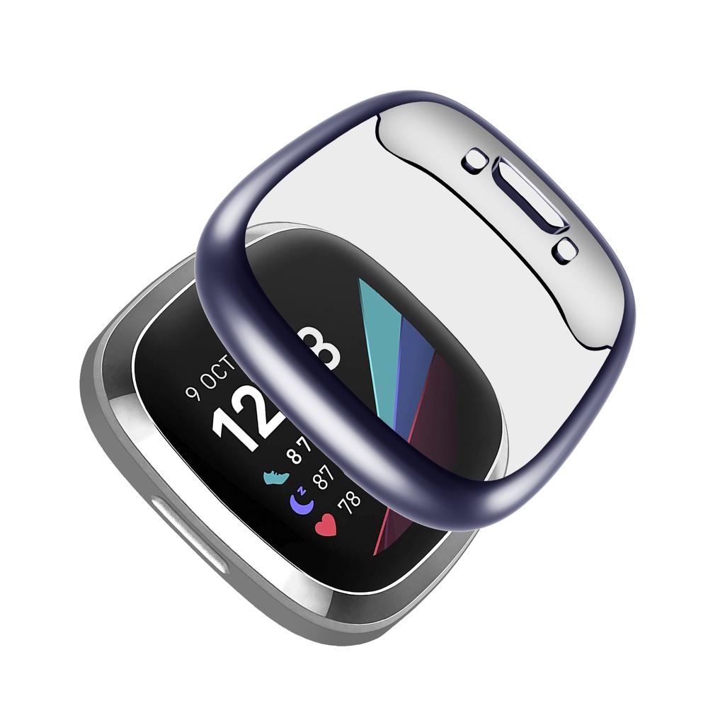Защитная пленка для корпуса Fitbit Sense 2, полный мягкий бампер из ТПУ с покрытием, защитная крышка для корпуса Fitbit Versa 4/Sense 2, аксессуары