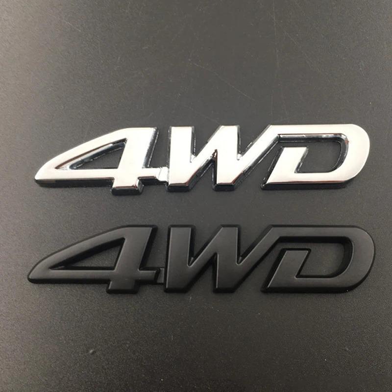 1 шт. 3D Хромированные Металлические Буквы Логотип Автомобиля 4WD Наклейка-Шильдик на Крыло Сторону Задний Багажник Автомобиля