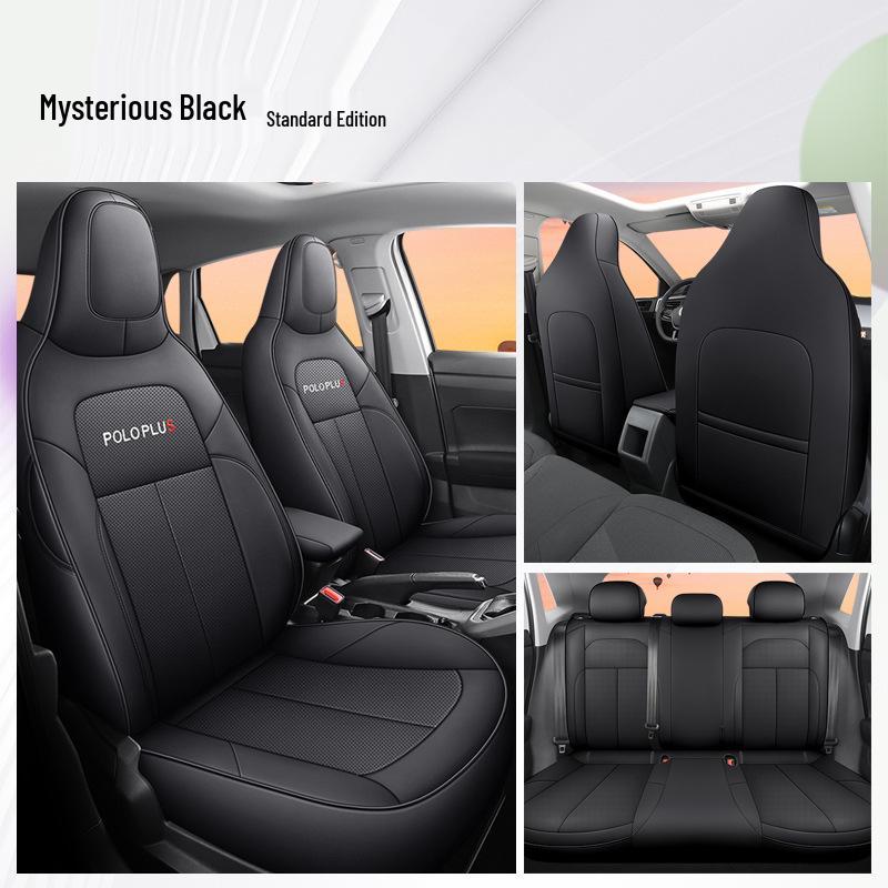 DJGY Подушка на сиденье из спортивной кожи для Volkswagen POLO PLUS - Всесезонный чехол для специальных автомобильных сидений