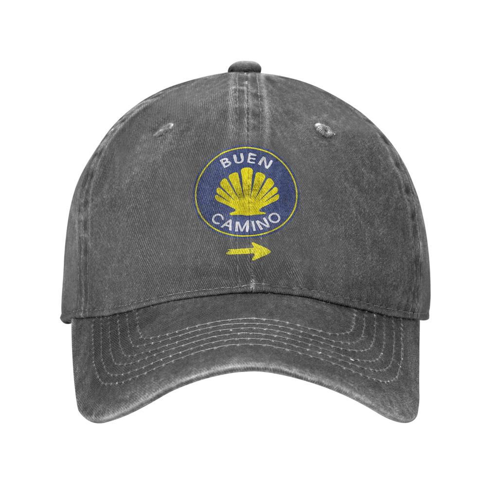 Buen Camino El Camino de Santiago Unstructured Baseball Cap Casual Distressed Denim Washed Hike Snapback Outdoor Adjustable Hat