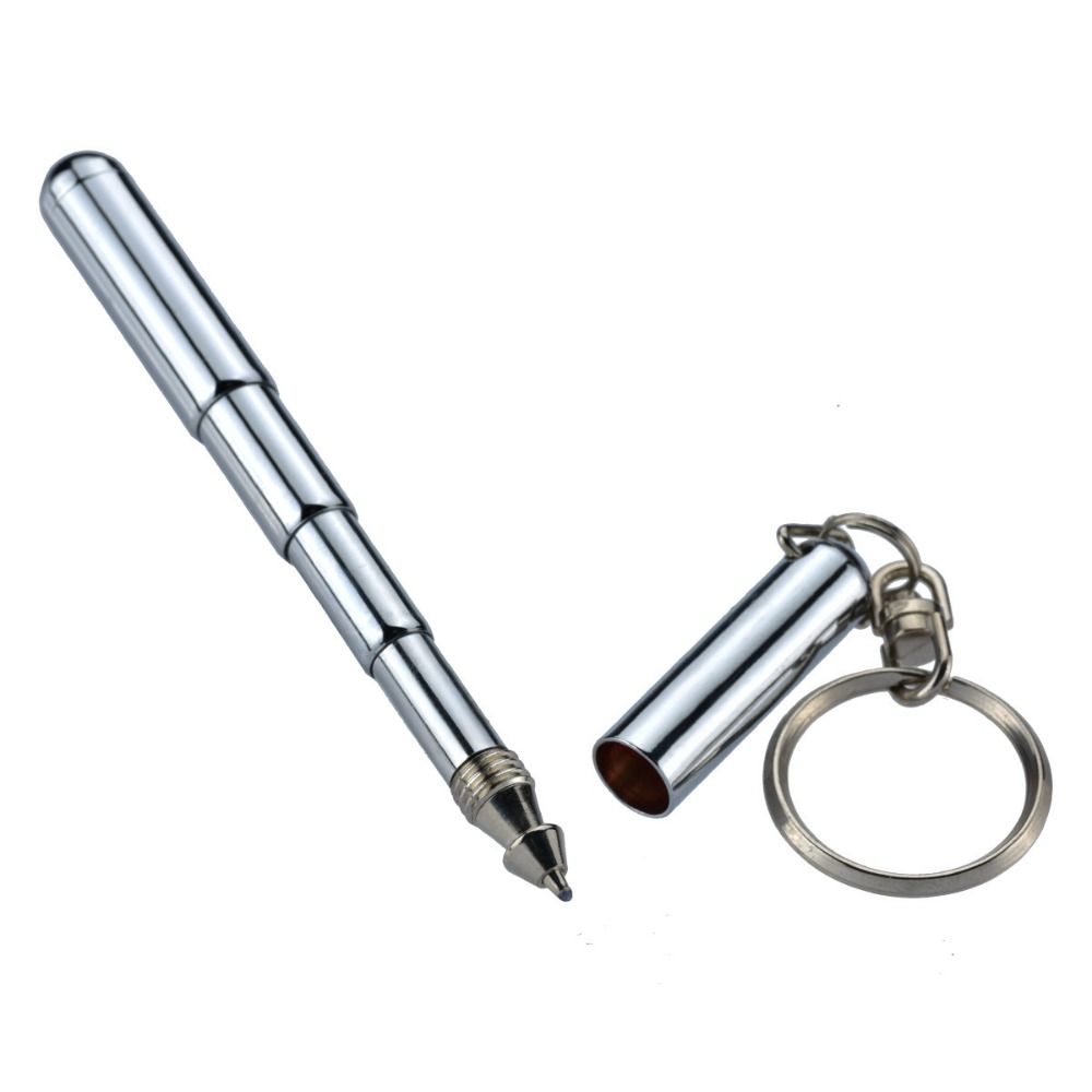 Telescoping Telescoping Pen Stainless Steel Stationery Pen Portable Ballpoint Pen  Students Gift