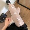 Kawaii Gothic Hollow Out Pantyhose Lolita Bow Knot Fishnet Stockings Women Spicy Girl Black White Sexy Thin Ins Tide Lace Tights