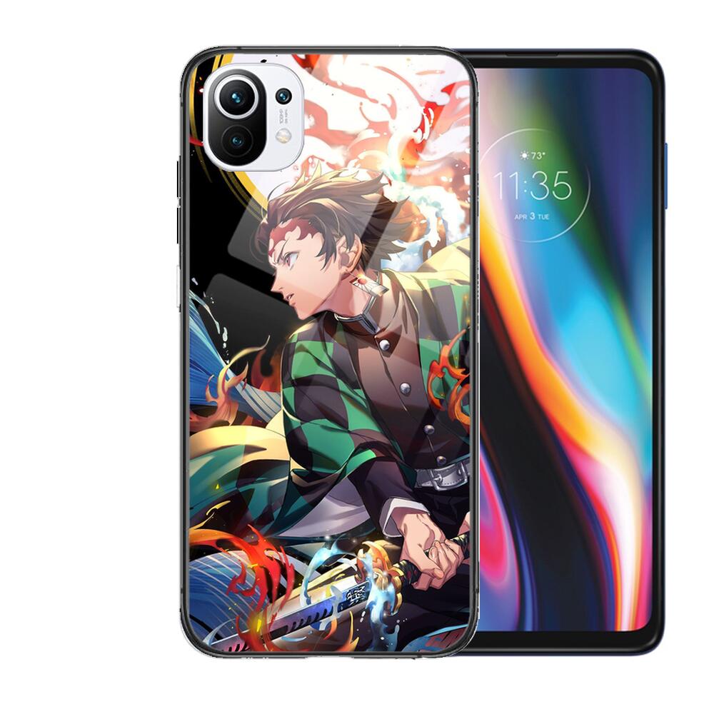 Чехол для телефона из мягкого закаленного стекла Kamado Nezuko Kimetsu No Yaiba Demon Slayer TPU для Xiaomi Redmi 11 Lite Pro Ultra 10T 10 9