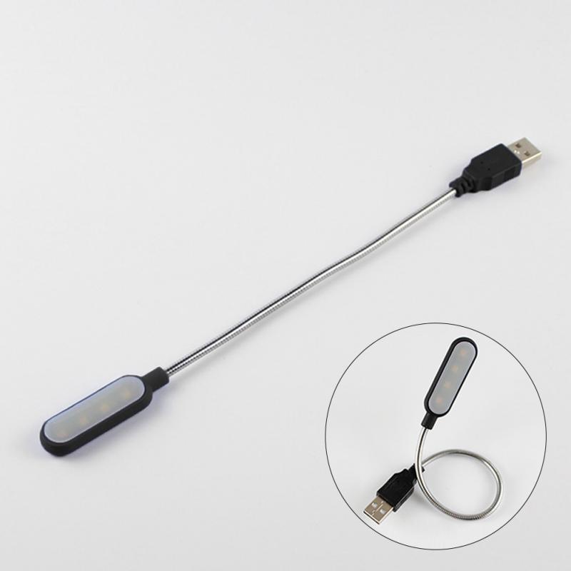 Портативная USB-лампа для чтения, Мини-светодиодный свет для книги, Ночные светильники, Питание от ноутбука, Рождественский подарок, Светодиодный свет
