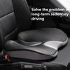 Memory Foam Sit Bone Relief Seat Cushion for Butt Lower Back Hamstrings Hips Ischial Tuberosity Reduce Fatigue for Chair
