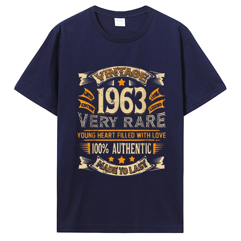 Birthday Vintage 1963 Old Gifts Vintage T-Shirts Summer Graphic Tshirt Streetwear Clothing Oversized Tshirt