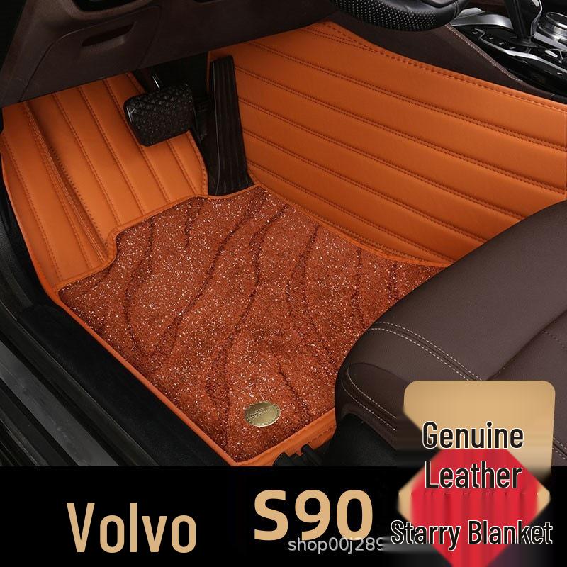 Индивидуальные коврики для пола для Volvo S90 - Ковровое покрытие, Совместимы с моделями 2023, 2021 и 2019 годов