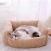 Новое зимнее полностью съемное и моющееся гнездо для кошек, а также бархатное и утолщенное теплое гнездо для собак, подушка для дивана-гнезда из овечьей шерсти