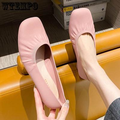 Нескользящие туфли на утолщенном среднем каблуке с завернутым носком, женские летние босоножки на толстом каблуке