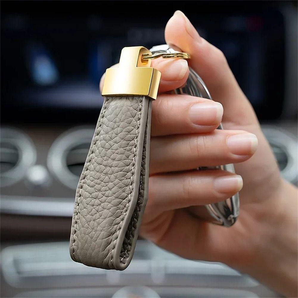 Exquisite Luxury Key Chain Waist Belt Car Key Ring Keychain Gift Leather Keyring Lady Men