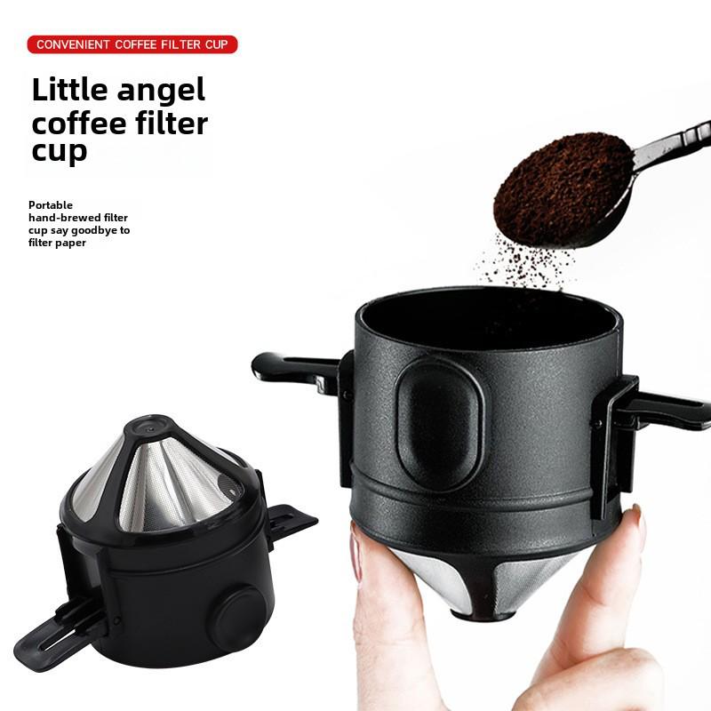 Stainless Steel Folding Coffee Filter Machine for Manual Brewing