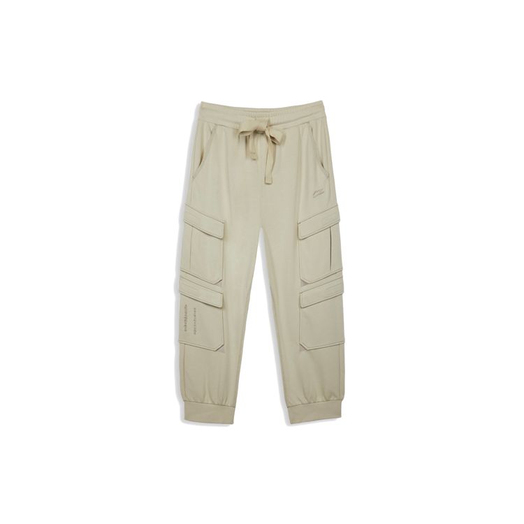Li Ning X Palace Museum Baoyun Building Collaboration Sports Casual Cargo Pants Unisex Pants Gray-Green AKLQ853-1