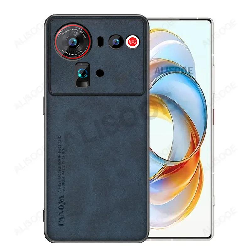 Матовая Кожа PU Чехол для Nubia Z80 Ultra Z70 Z60 Ultra Кейс Матовый Пластик Ударопрочная Задняя Крышка Capa