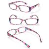 Unisex Vision Care Print Stripe Diopter Eyeglasses Retro Frame Reading Glasses Presbyopic Eyewear