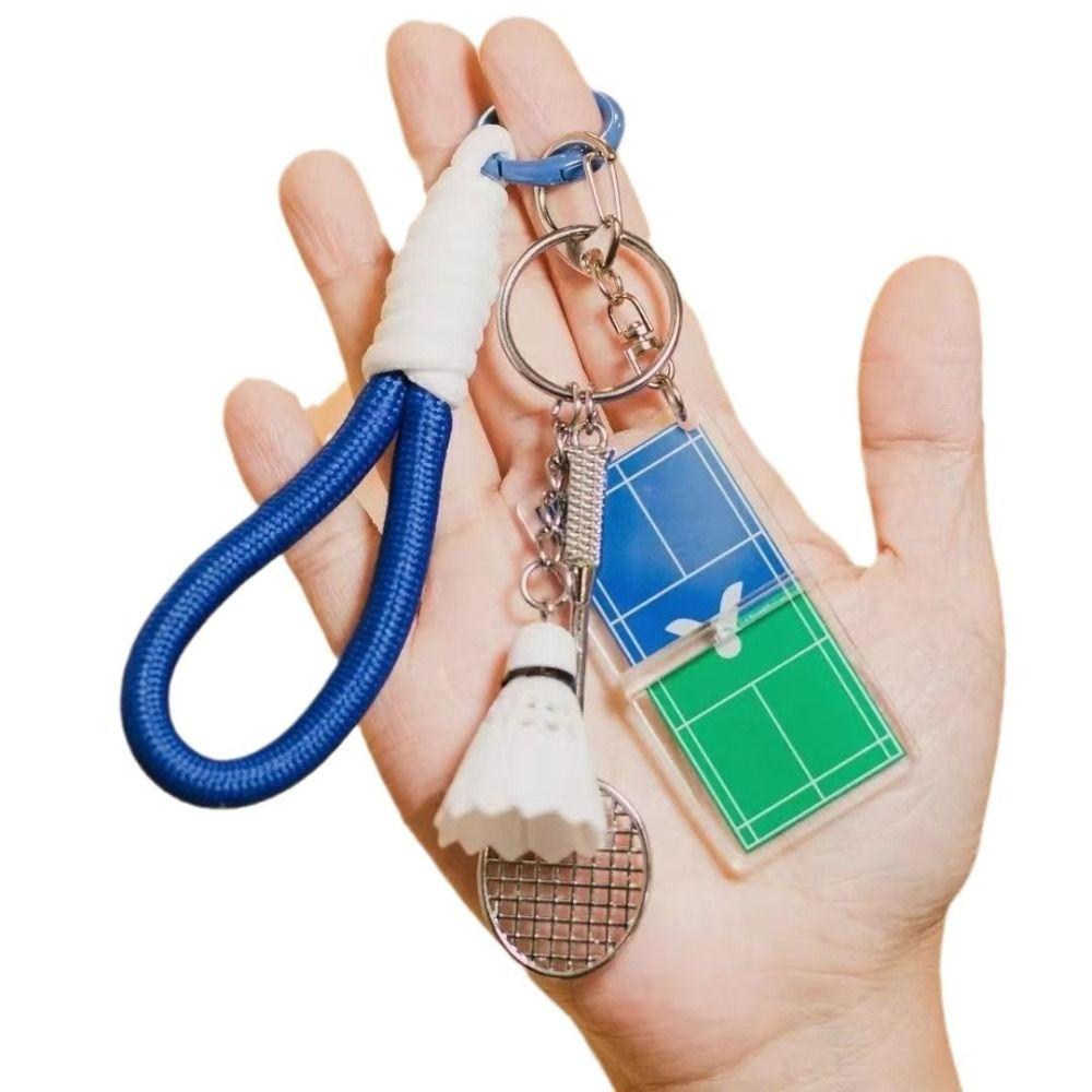3D Badminton Badminton Pendant Bag Hanging Table Tennis Keyring  Sport Fans