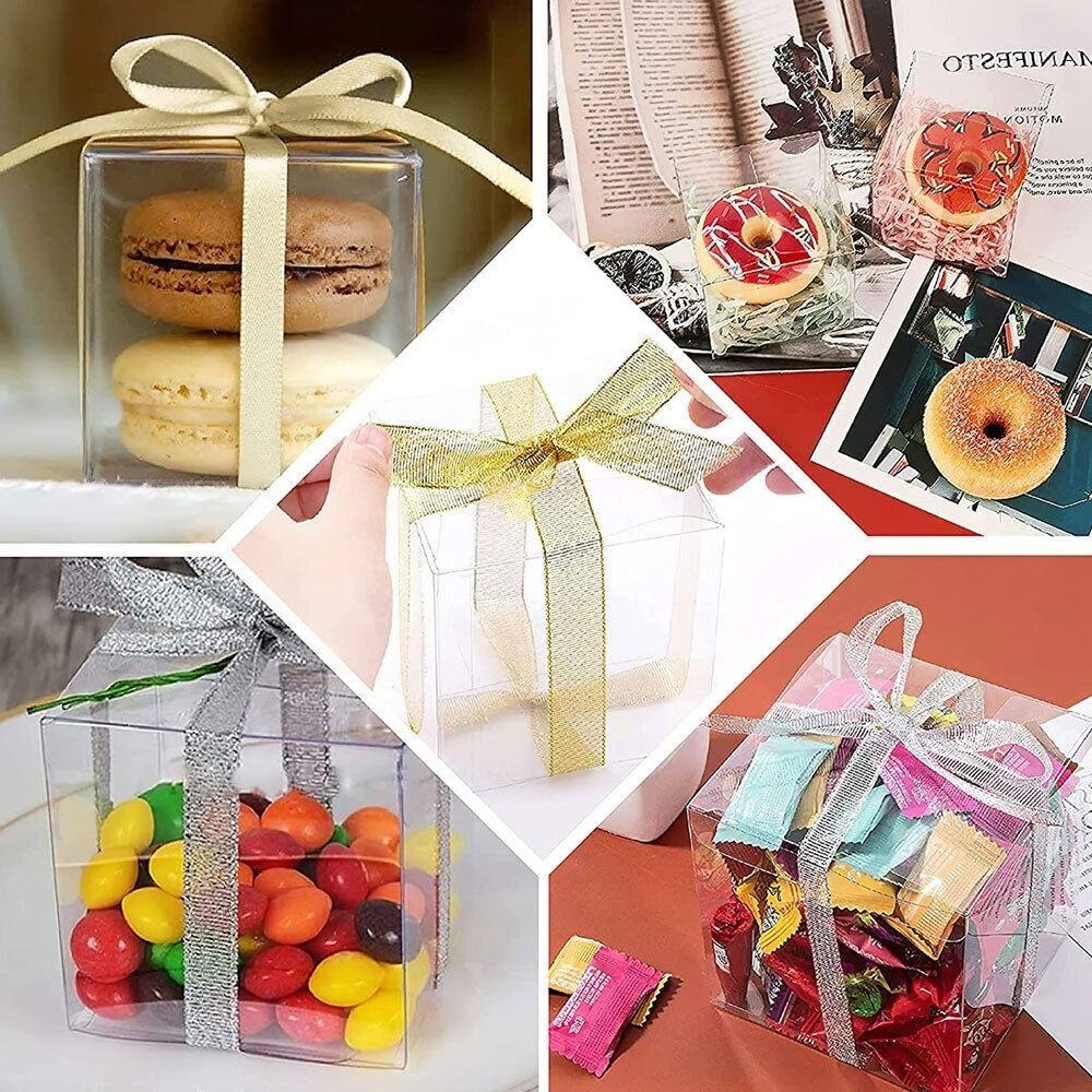Свадебный дисплей для хранения Прозрачная упаковочная коробка Шоколадный мешок Коробка для конфет Прозрачные пластиковые коробки