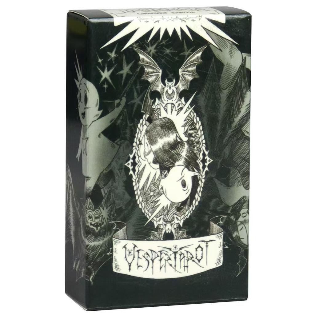 Колода Таро «Веспер» 10,3*6 см : Потрясающее черно-белое искусство с оригинальным карандашным рисунком, 78 шт. карточек