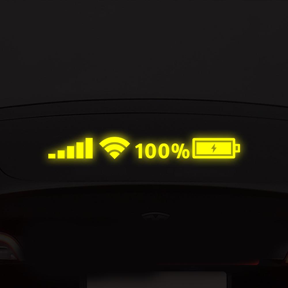 Автомобильные виниловые светоотражающие наклейки Wi-Fi уровень заряда батареи наклейки декор автомобиля забавная наклейка для авто декор аксессуары