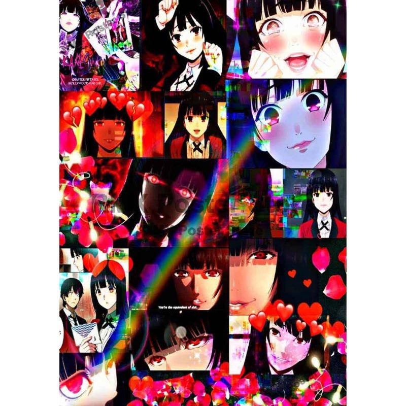 Cartoon Anime Painting Picture Jabami Yumeko Kakegurui Posters High Quality White Coated Poster Kids Room Home Wall Art Decor
