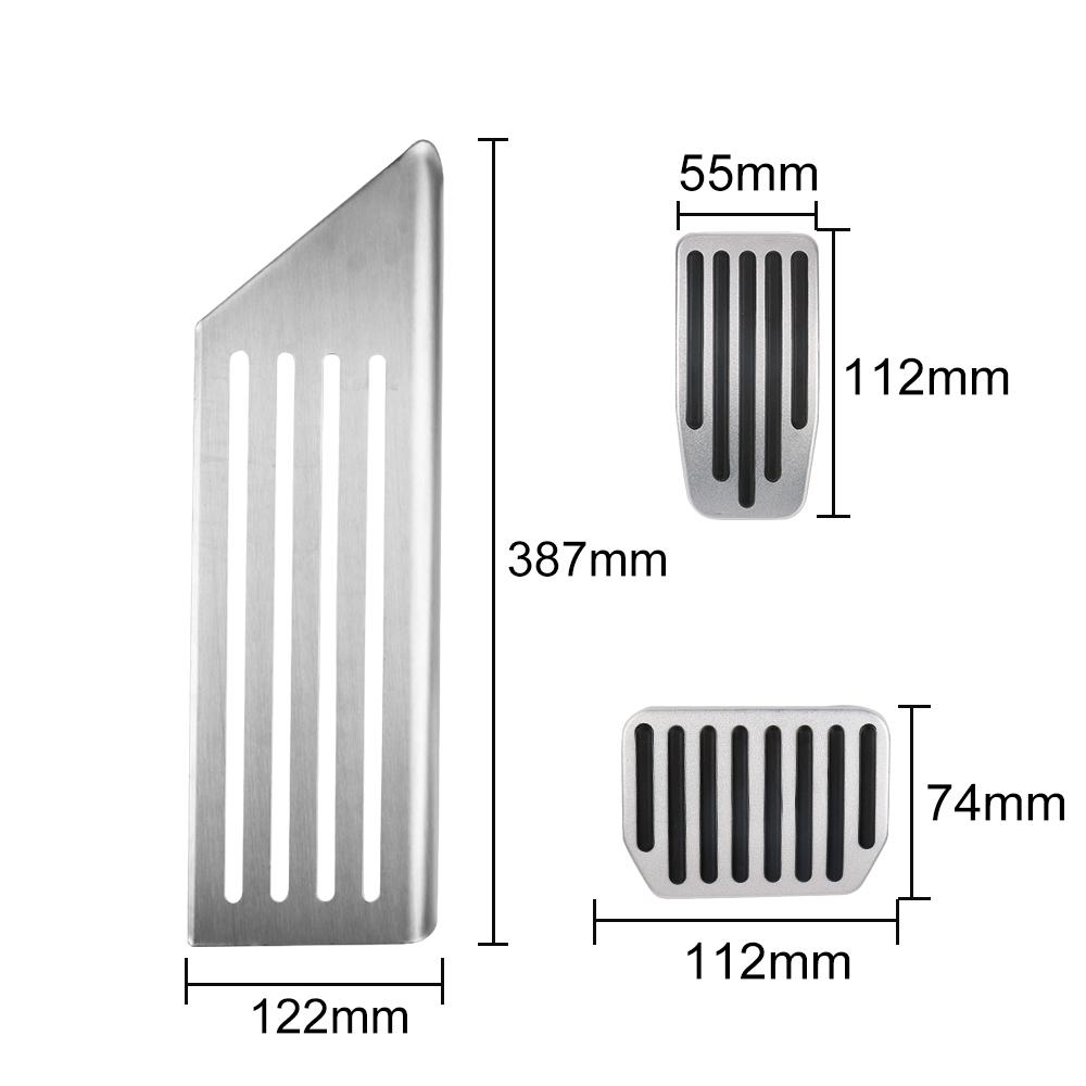 С резиновыми накладками, автомобильные аксессуары, детали салона автомобиля, алюминиевый сплав для Tesla Model 3 Y, педаль тормоза, подставка для педали