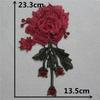 Red Green I Embroidery Hollow Embroidery Sewing Lace Collar Flower Diy Decorative Clothing Decal Accessories
